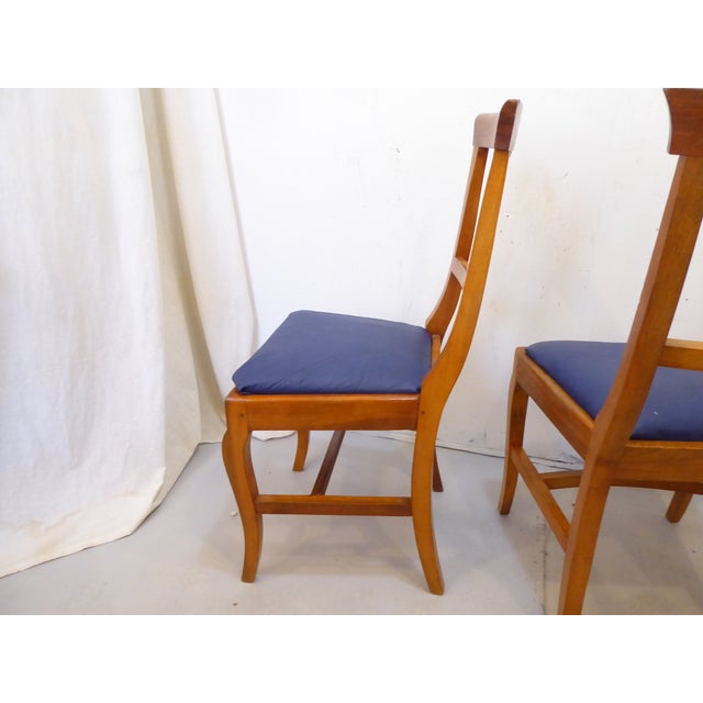 Neoclassical Vintage Italian Sidechairs - Set of Four For Sale - Image 3 of 6