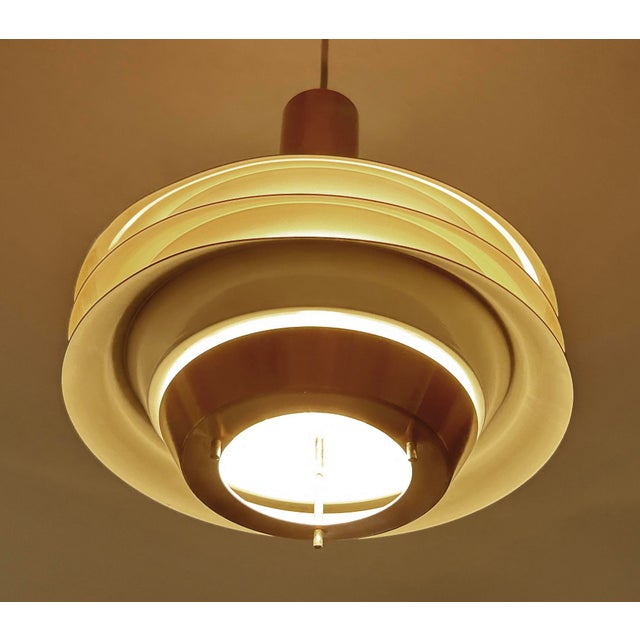 Mid-Century Modern Copper Pendant Light, 1970s For Sale - Image 10 of 16