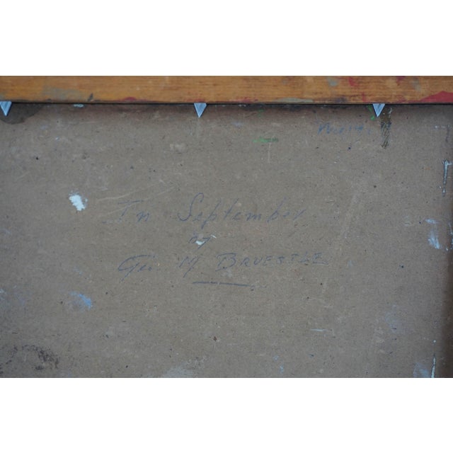 Early 20th Century American Impressionism -- Old Lyme Connecticut Red House by George M. Bruestle For Sale In Monterey, CA - Image 6 of 7