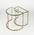 Metal Mid-Century Modern Brass and Glass Nesting Tables, 1970s, Set of 2 For Sale - Image 7 of 18
