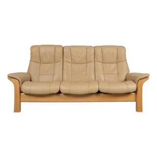 Windsor Three-Seater Leather Sofa from Stressless For Sale