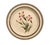 Wedgwood Creamware Botanical Specimen Plate with Pink Flowers and Brown Printed Border Dated 1862 This Wedgwood creamware...