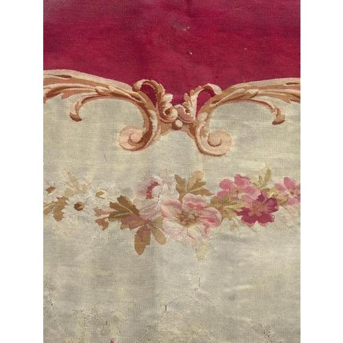 Antqie Aubusson Tapestry Sofa Cover, 1890s For Sale - Image 6 of 18