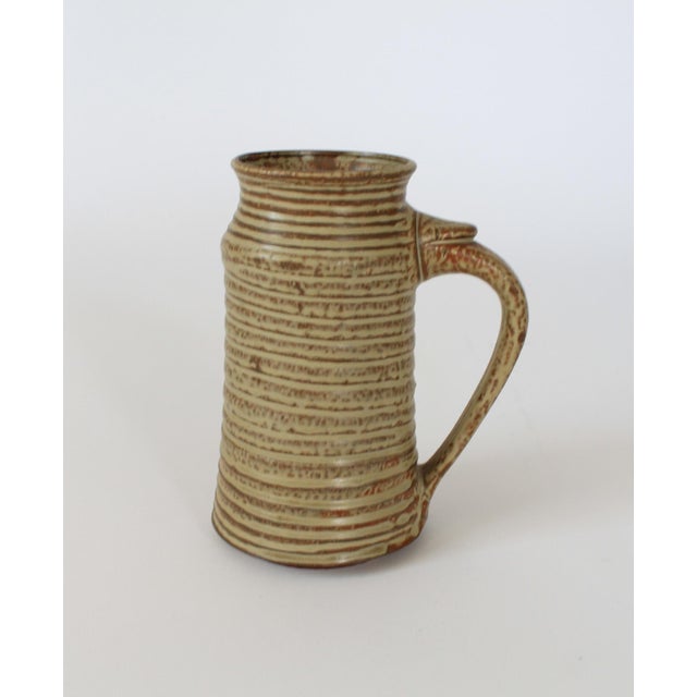Japanese Vintage Japanese Pottery Mug / Vase For Sale - Image 3 of 11