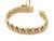 Mid 20th Century Kria Italy 18k Two-Tone Gold 12mm Wide Flexible Link Bracelet For Sale In Miami - Image 6 of 6