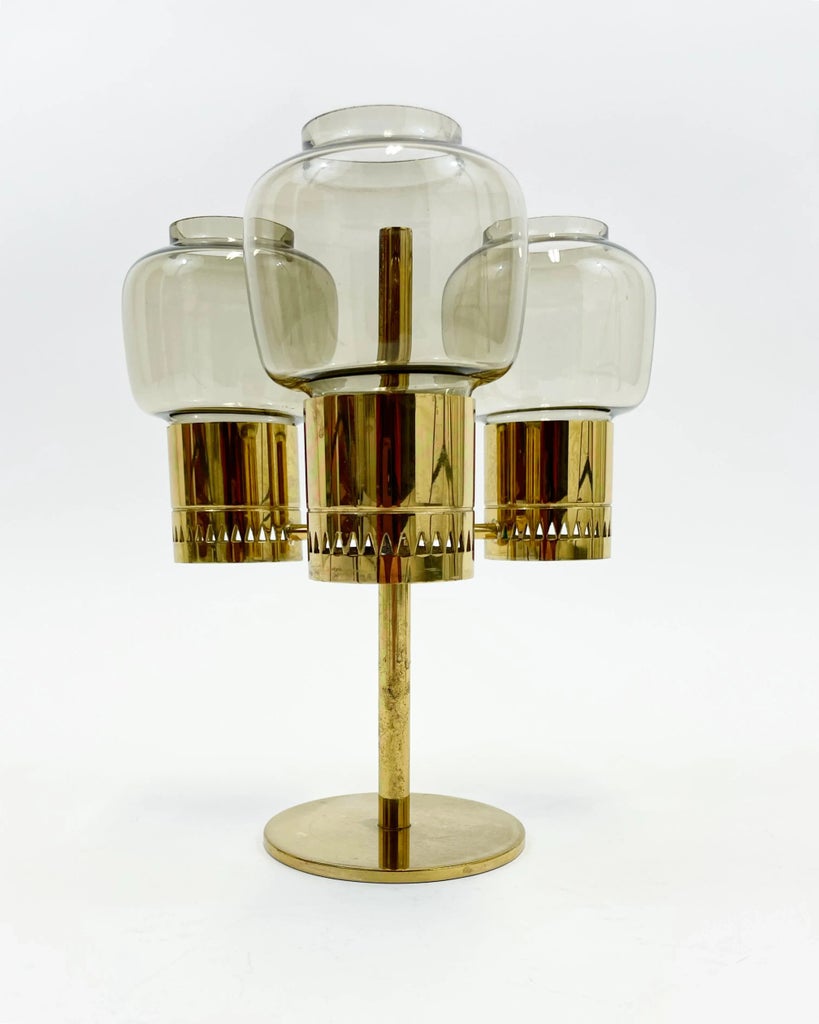 Brass L-67 Candleholder by Hans-Agne Jakobsson, 1960s | Chairish