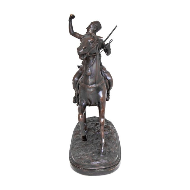 Figurative Auguste Moreau "The Falconer" Bronze For Sale - Image 3 of 5