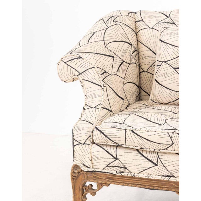 Chinese Chinese Chippendale Style Upholstered Settee For Sale - Image 3 of 8