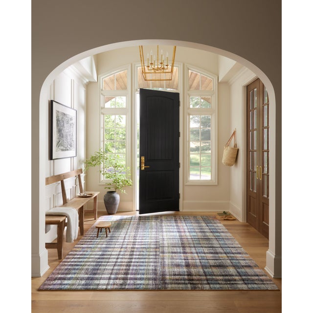 Chris Loves Julia x LoloiHumphrey Plum / Multi 2'-0" x 5'-0" Accent Rug For Sale - Image 9 of 9