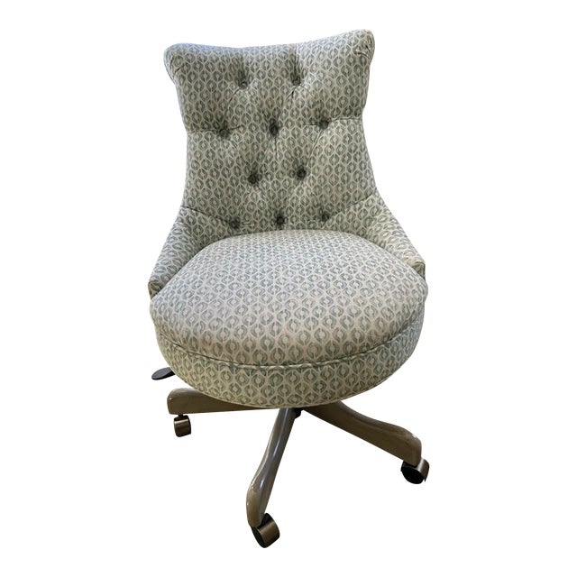 Upholstered Modern Desk Chair | Chairish