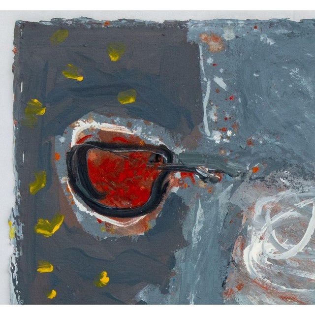 Elfi Schuselka Two-Sided Abstract Composition Oil For Sale - Image 4 of 4