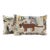 Custom Pillows With Clarence House Cut Velvet Fabric - A Pair For Sale