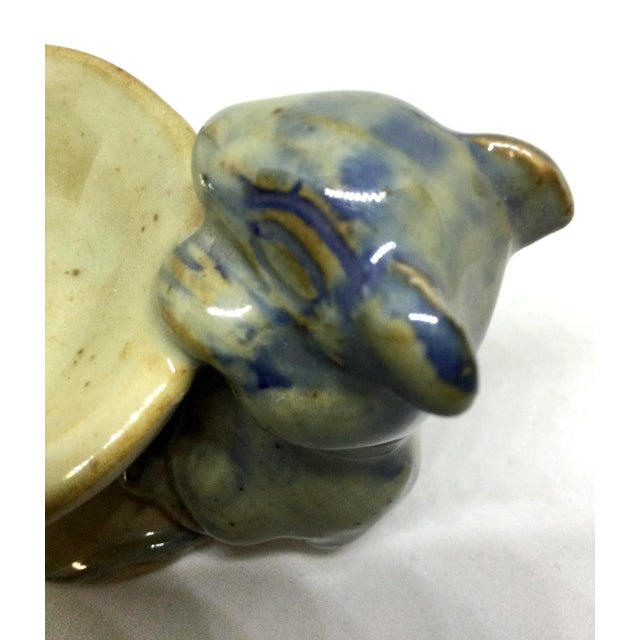 Khaki Vintage Ceramic Figurine of Mouse on Pitcher For Sale - Image 8 of 13