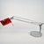 Modern Vintage Red and Chrome Table Lamp, 1980s For Sale - Image 3 of 14