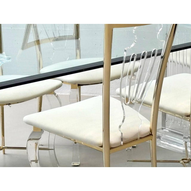 Metal Vintage Table and Chairs by Fabianart for Vereinigte Werkstätten, 1980s, Set of 7 For Sale - Image 7 of 18