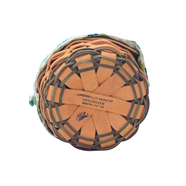 Wood Longaberger Shamrock Basket For Sale - Image 7 of 7