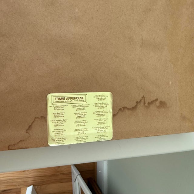 Off-white 1990s Folk Art Botanical Herb Garden Embroidered Cross Stitch For Sale - Image 8 of 9