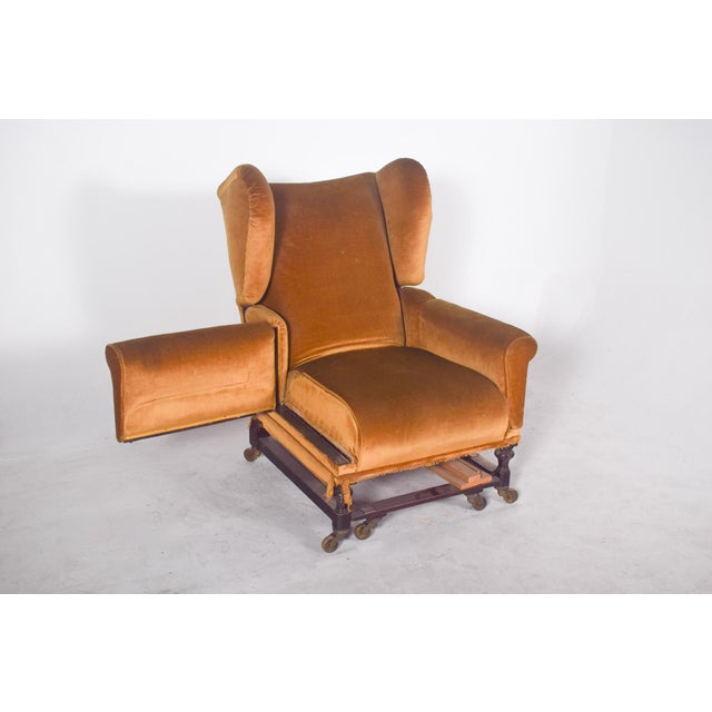 Antique English Articulated Armchair, 1890s For Sale - Image 3 of 12