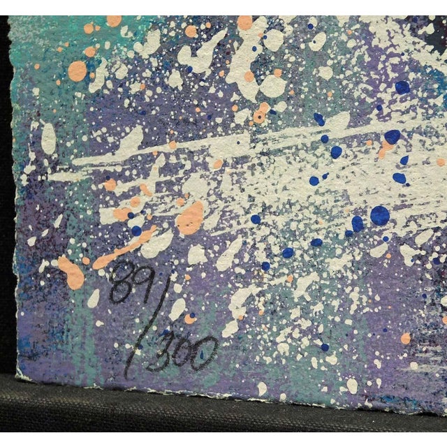 Earl Biss "Storm on Thunder Mountain" Serigraph on Paper Hand Signed For Sale In Denver - Image 6 of 7