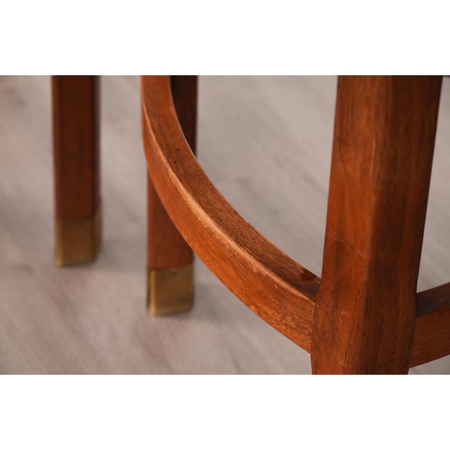 Brown 1960s Michael Taylor for Baker Dining Set - Table & Four Chairs For Sale - Image 8 of 11