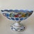 Vintage Moser Glass Oval Bowl: Cut-to-Clear, White With Blue Overlay, Hand Painted Florals For Sale - Image 14 of 16