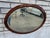 1900 - 1909 19th Century Victorian Oval Oak Wall Mirror Beveled Edge Antique Glass For Sale - Image 5 of 11