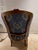 Antique French Petite Bergere Covered in Neoclassical Design Fabric For Sale - Image 9 of 11