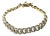 Late 20th Century 14k Yellow Gold and Diamond Heavy Curb Link Bracelet For Sale