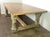 Rustic Painted Dining Table W/ Herringbone Pattern Top For Sale - Image 11 of 16