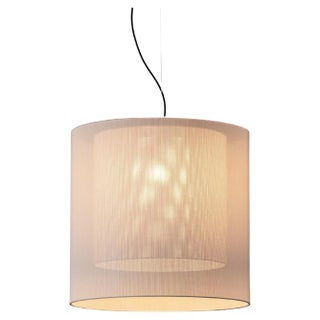 White Moaré LM Pendant Lamp by Antoni Arola For Sale