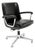Vintage Leather and Chrome Swivel Desk Chair, 1970 For Sale