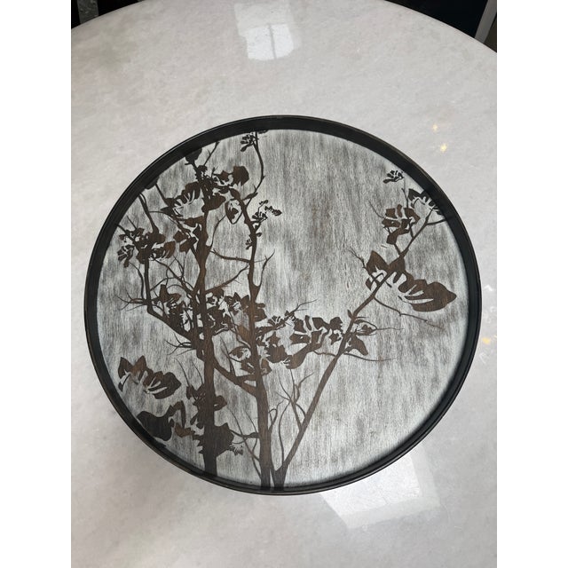 Rustic Ethnicraft Tree Wooden Tray For Sale - Image 3 of 12