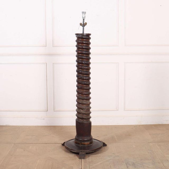 Antique French Twisted Floor Lamp, 1890s For Sale - Image 6 of 6