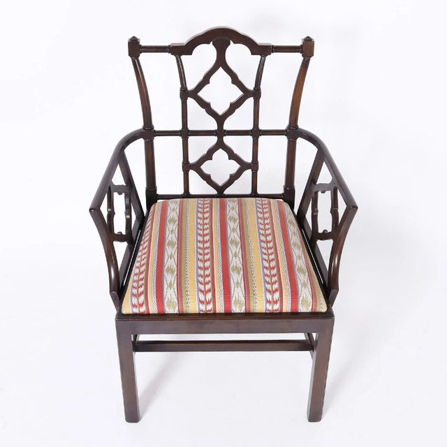 Set of Ten Chippendale Armchairs For Sale In West Palm - Image 6 of 10