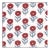 Sample - Schumacher Adeline Fabric in Rouge & Blue For Sale