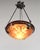 1920s French Art Deco Pendant Light by Le Verre Francais Schneider - 1925 Cameo Chandelier France For Sale - Image 5 of 12