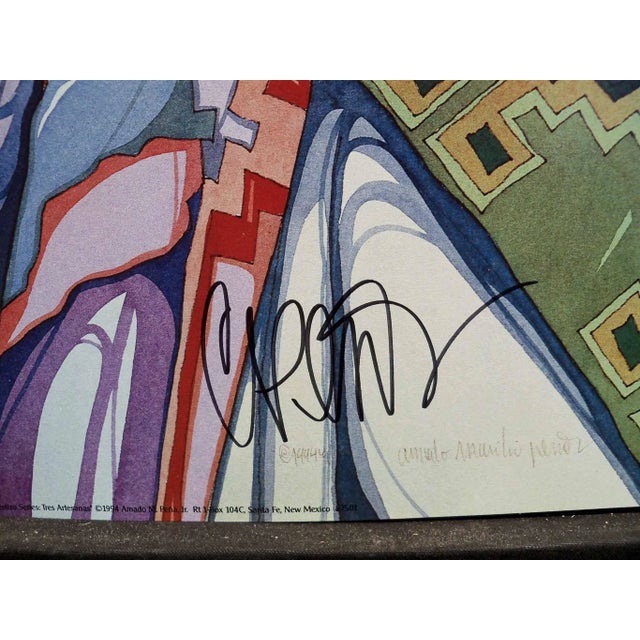 1990s 1990s Amado Pena Tres Artesanas Hand Signed Fine Art Print For Sale - Image 5 of 6