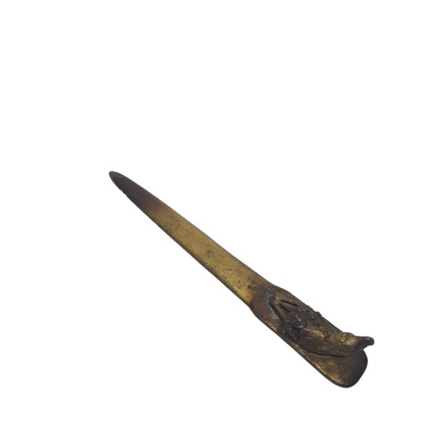 Art Nouveau Style Figurative Letters Knife, Poland, 1900s For Sale - Image 6 of 6