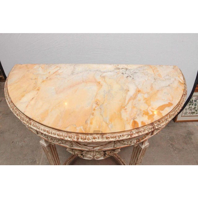 19th C ItalianDemilune Console For Sale - Image 10 of 13