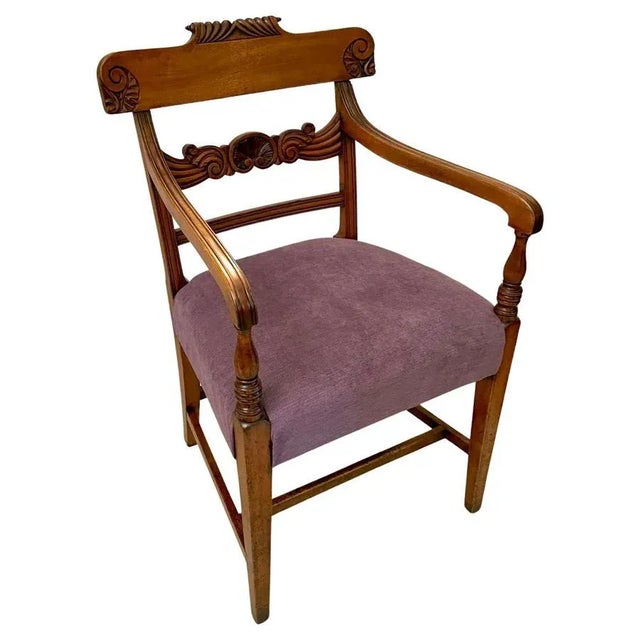 Antique Regency Mahogany Desk Chair For Sale - Image 15 of 15