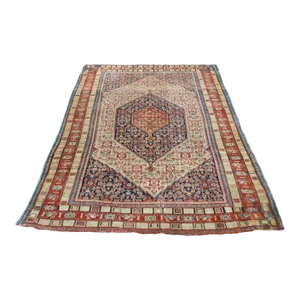 Antique Senneh Rug 4'4'' x 5'6''