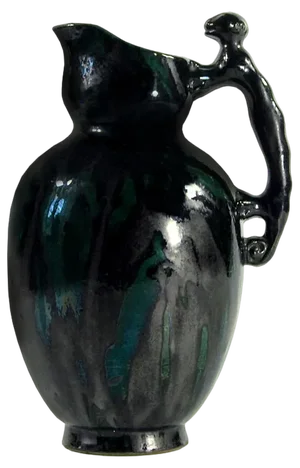 Belgian Art Nouveau Ceramic Vase, 1930s