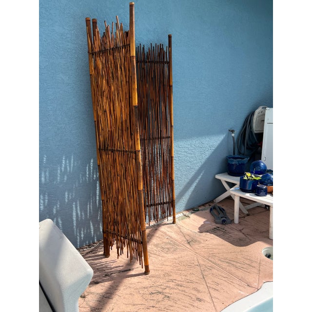 Vintage Bamboo Wall ,Divider For Sale - Image 4 of 12