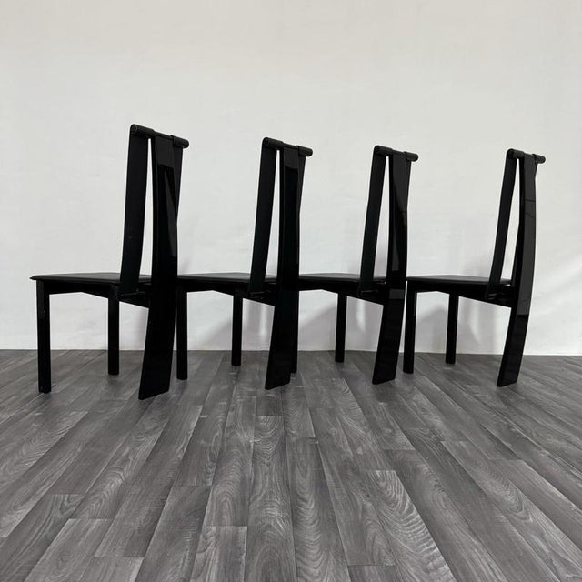 Postmodern Dining Chairs, 1980s, Set of 4 For Sale - Image 6 of 18