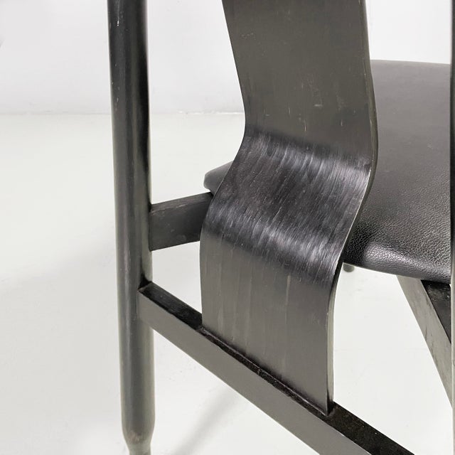Mid-Century Modern Italian Black Lierna Chairs attributed to Achille Castiglioni for Gavina, 1960s, Set of 2 For Sale - Image 14 of 18