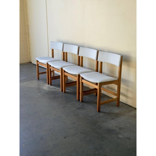 Brown Set of 4 Farstrup Danish Oak Dining Chairs – Vintage 1960s Scandinavian Modern Chairs For Sale - Image 8 of 10