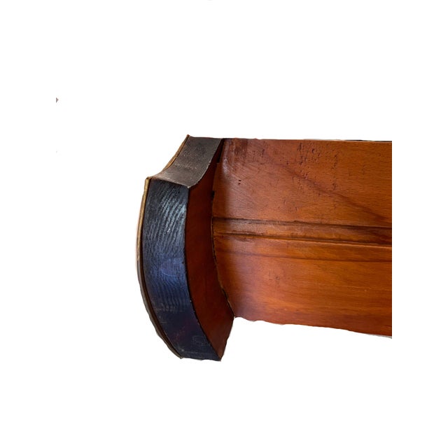 Vintage French Louis XIV Style Walnut Bombe Commode, Mid-20th Century – Marble Top & Ormolu For Sale In Miami - Image 6 of 18