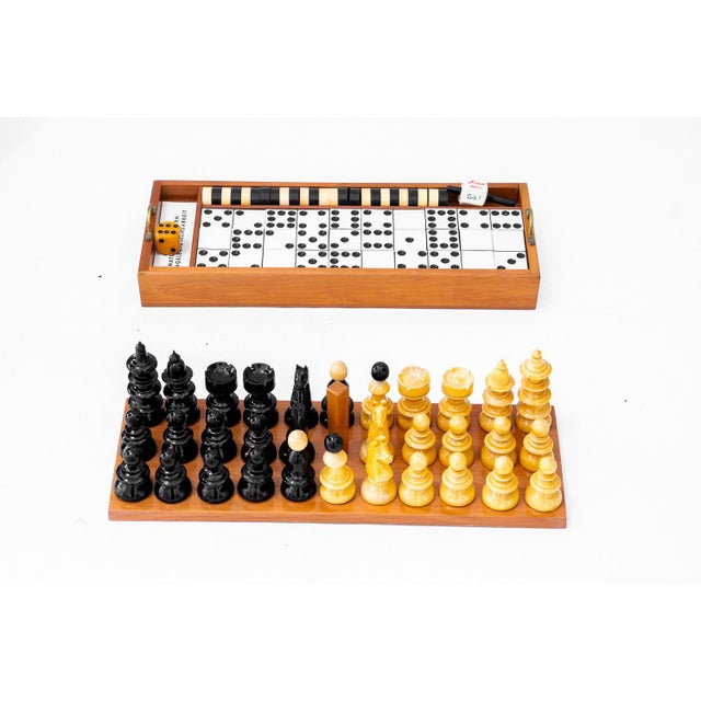 Cherry with Inlay Game Box, 1950s For Sale - Image 15 of 18