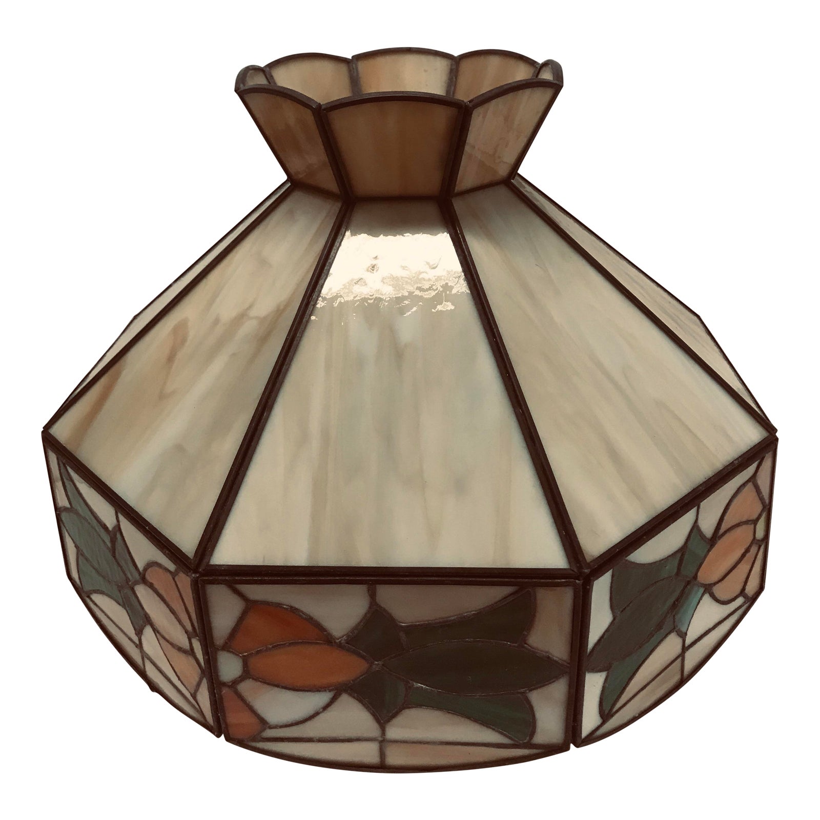 Vintage Tiffany Style Hanging Lamp Shade Chairish