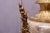 Pair of Large Neoclassical Beige Marble and Ormolu Bronze Urn Amphorae With Matching Pedestals For Sale - Image 15 of 16